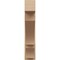 Ekena Millwork 8-in W x 34-in D x 38-in H Balboa Block Rough Cedar Woodgrain TimberThane Outlooker, Primed Tan OUTUR080X34X38BOA44RCPR - alternate 2